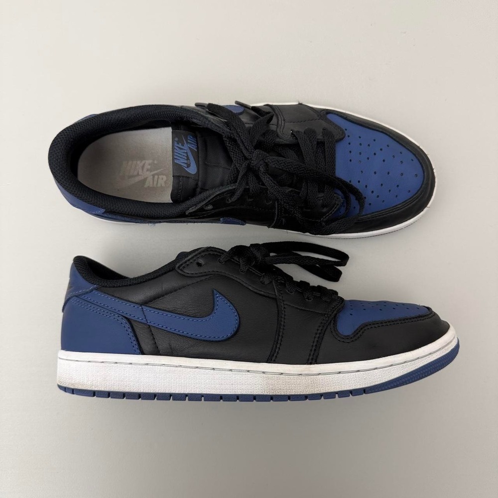 Nike Air Jordan 1 Retro Low OG Mystic Navy CZ0790-041 Mens 9.5 Blue Black